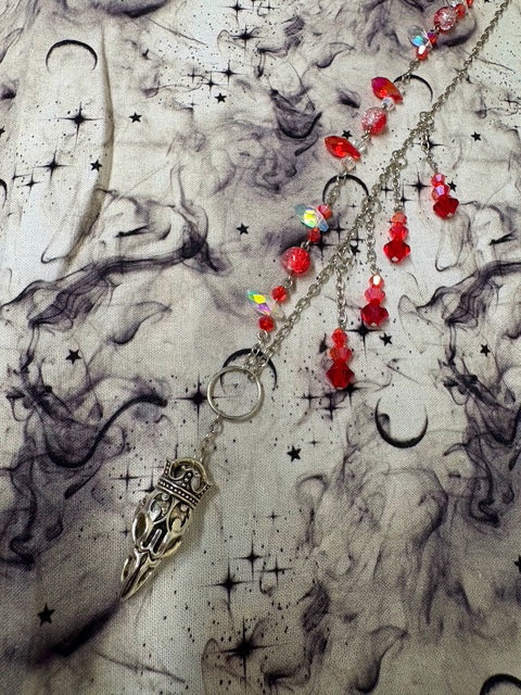 Asymmetrical Skull Necklace