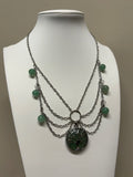 Aventurine and Chain Necklace