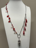 Asymmetrical Skull Necklace