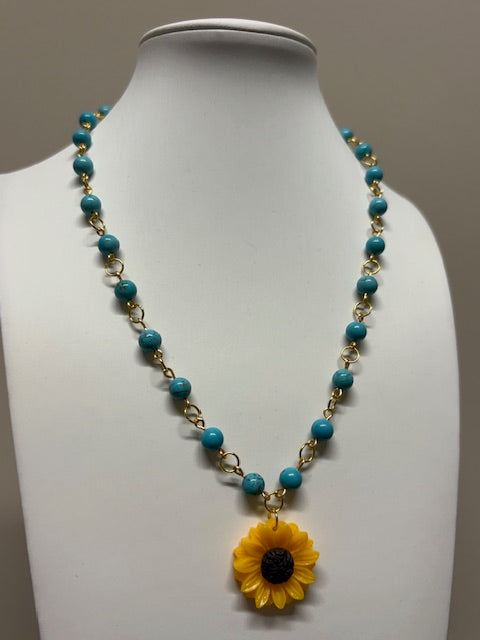Sunflower Necklace
