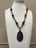 Amethyst Cabochon Necklace