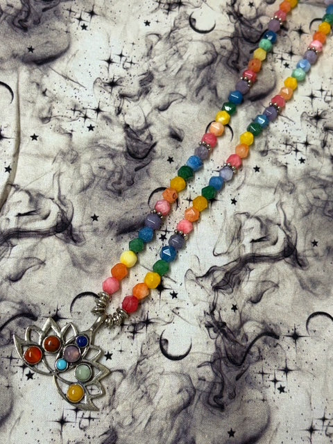 Chakra Lotus Necklace