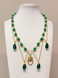 Gold Queen of Hearts Necklace